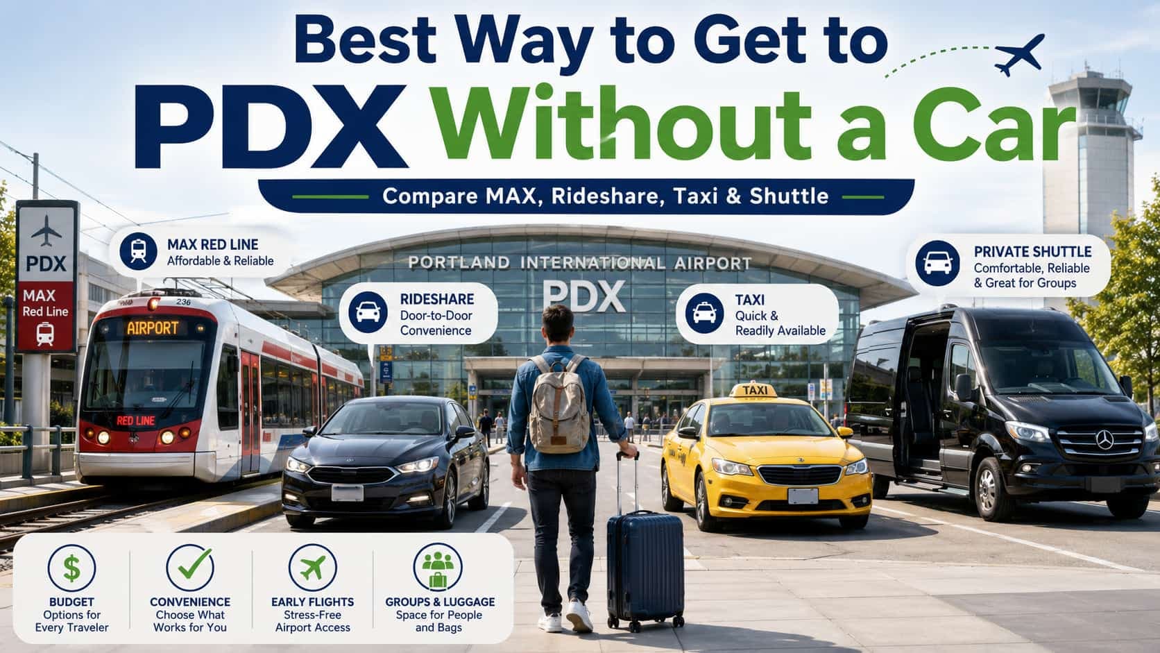 What Is the Best Way to Get to PDX Without a Car?