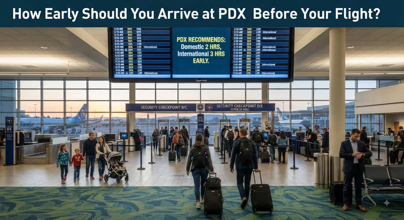 How Early Should You Arrive at PDX Before Your Flight?