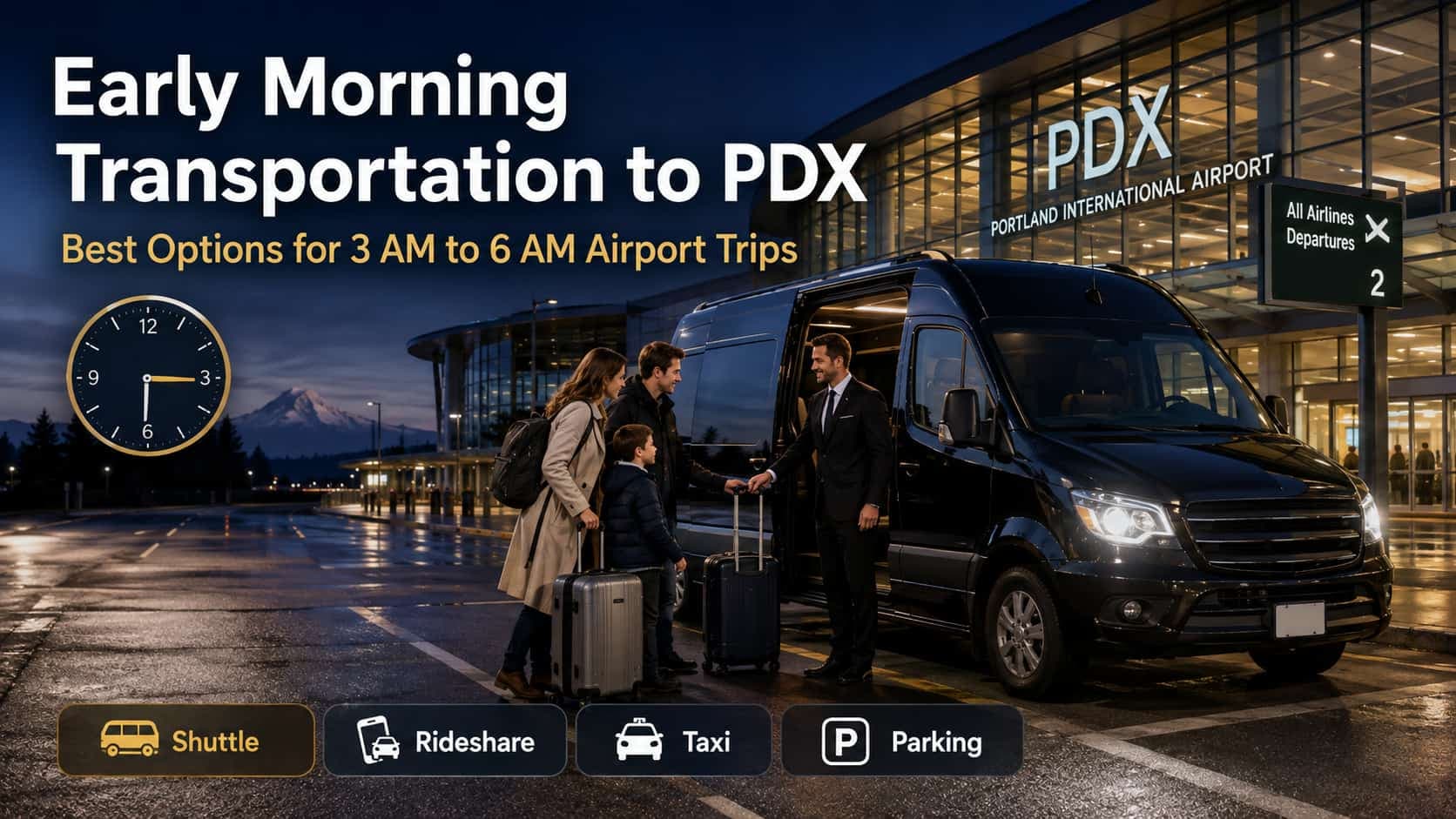 Early Morning Transportation to PDX: Best Options
