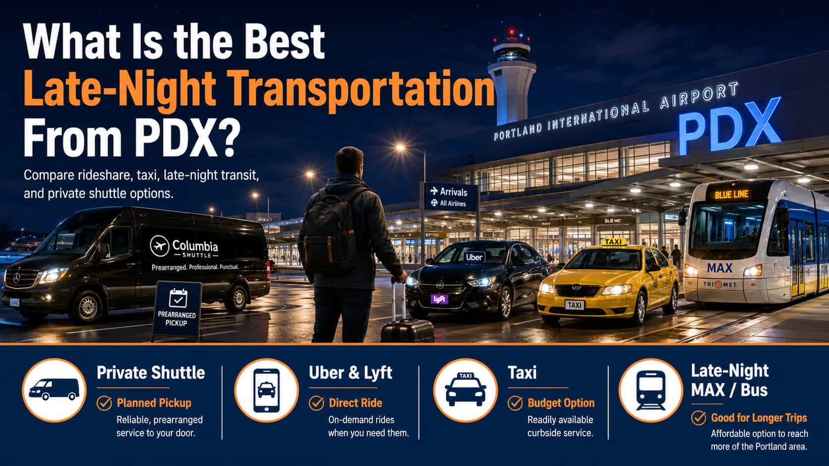 What Is the Best Late-Night Transportation From PDX?