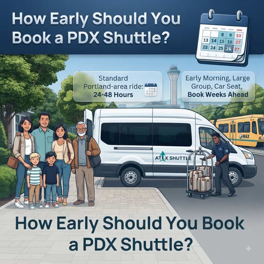 How Early Should You Book a PDX Shuttle?