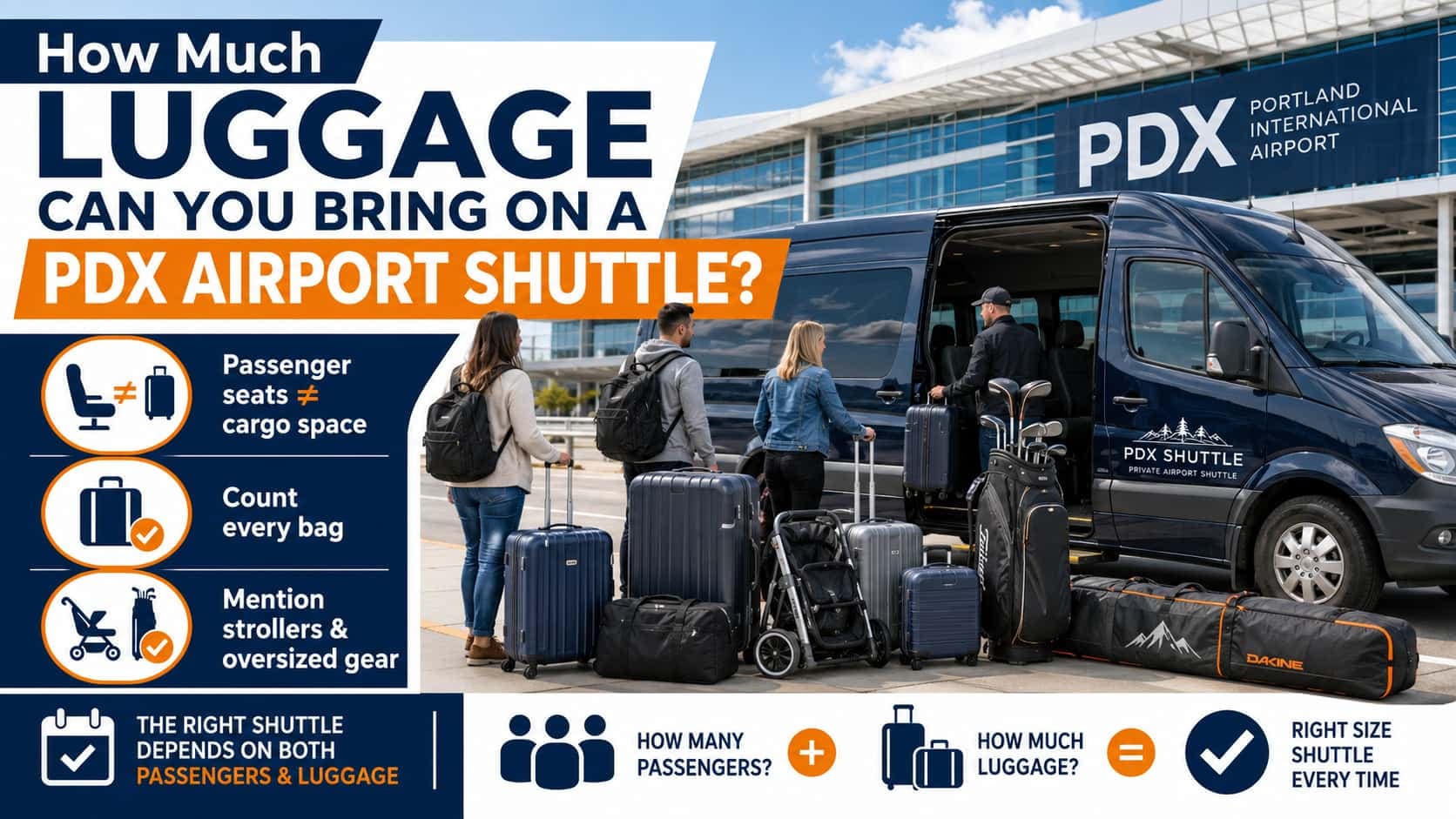 How Much Luggage Can You Bring on a PDX Shuttle?