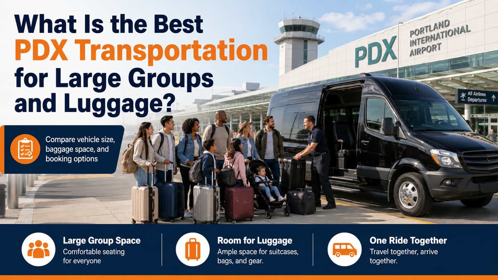 What Is the Best PDX Transportation for Large Groups?